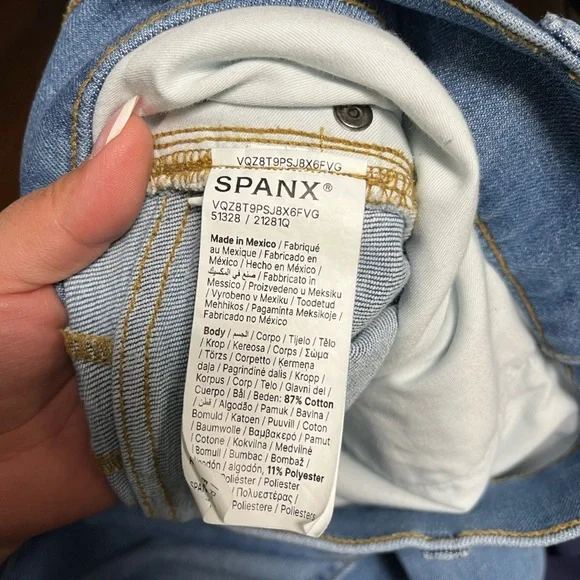 SPANXshape EveryWear Cropped Wide Leg Jeans XXL Tall - Picture 9 of 9